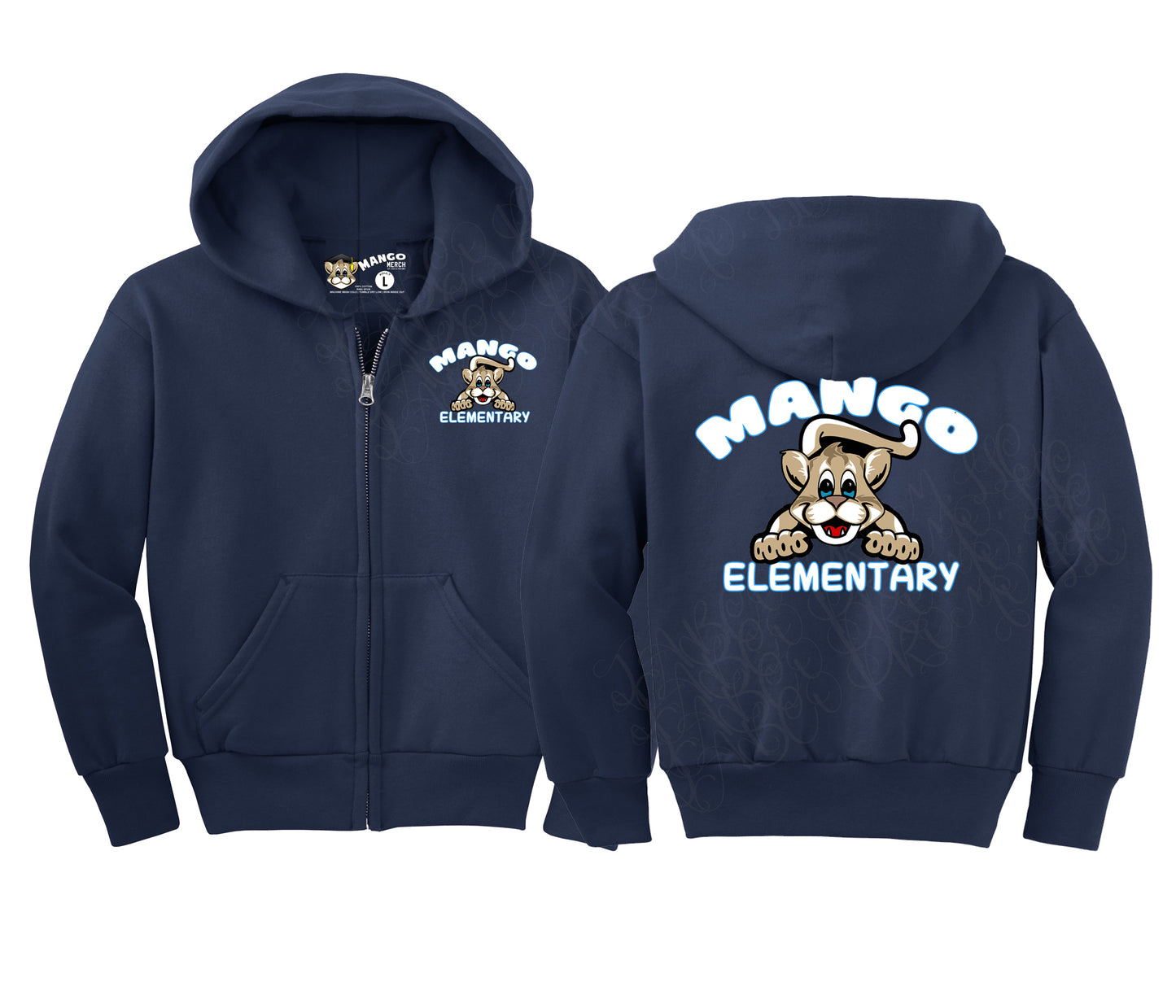 A full-zip Pounce Sweater (Adult/Youth)