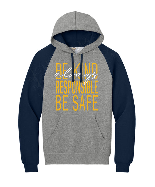 Be Kind Colorblock Hoodie (adult)
