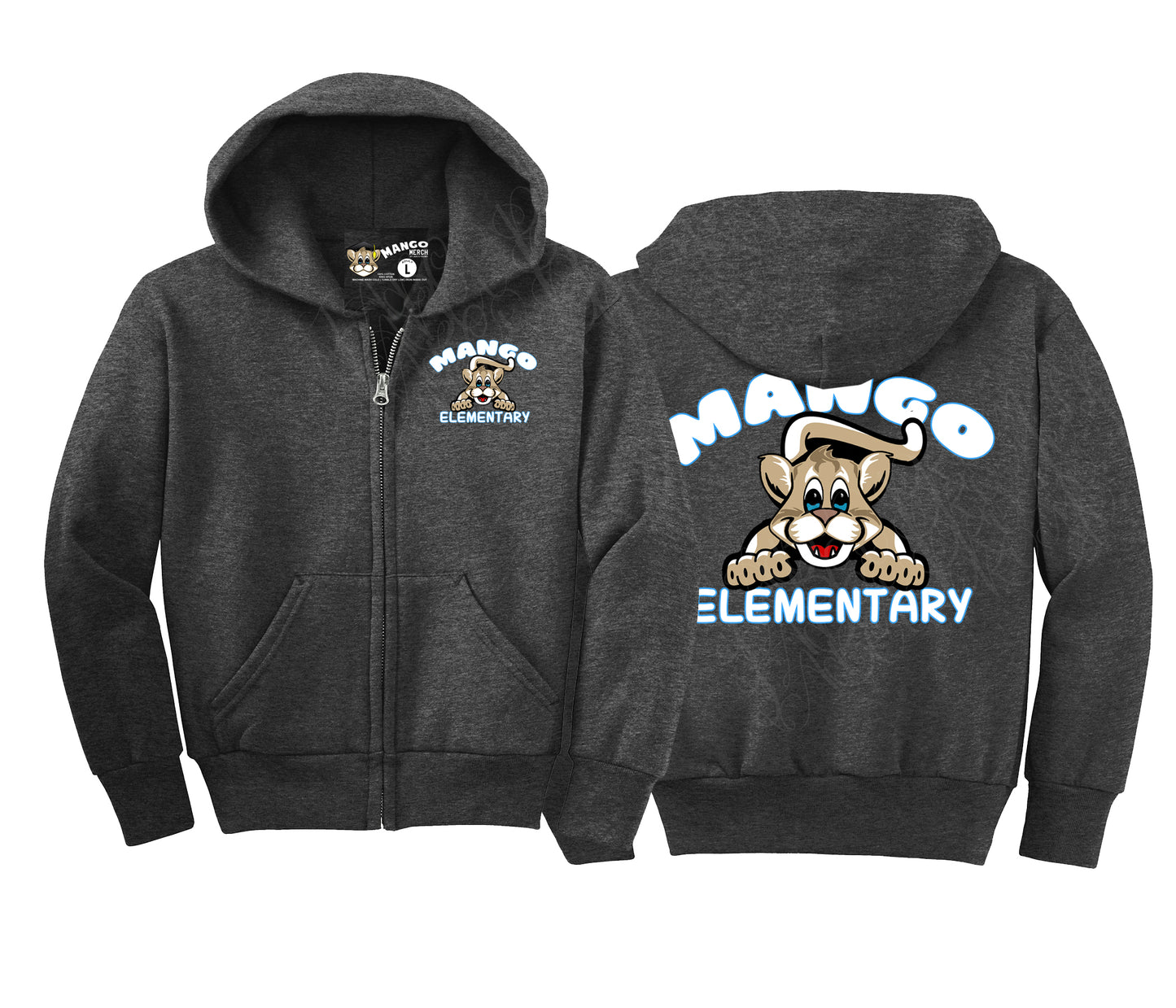 A full-zip Pounce Sweater (Adult/Youth)