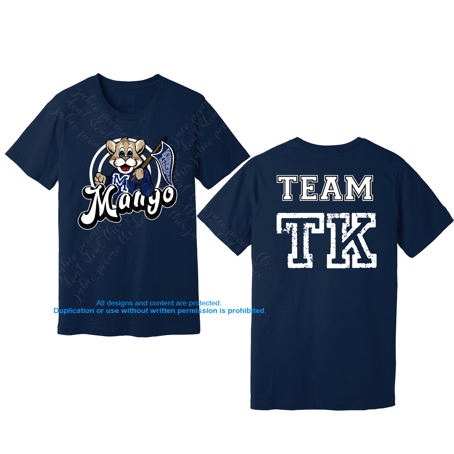 ADD CUSTOM BACK to your order!