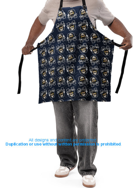 Apron all-over printed Official Mango Logo