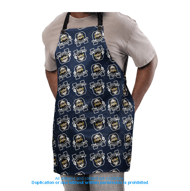 Apron all-over printed Official Mango Logo