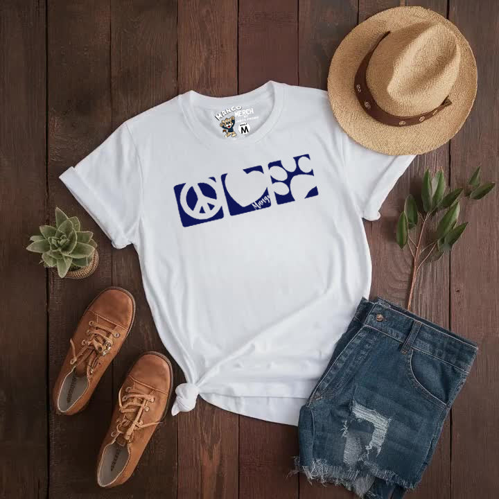 Peace Love Paw white tee (Adult/Youth)