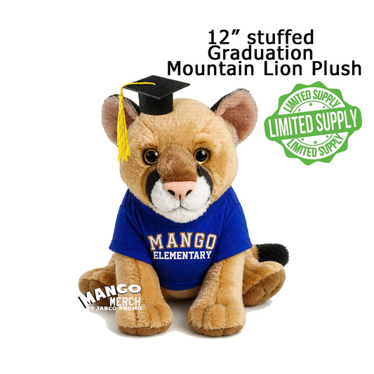 12" MOUNTAIN LION PLUSHIE (sitting)