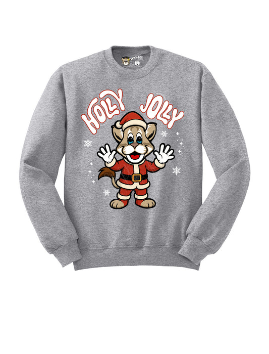 Holly Jolly Mountain Lion sweatshirt (Youth/Adult)