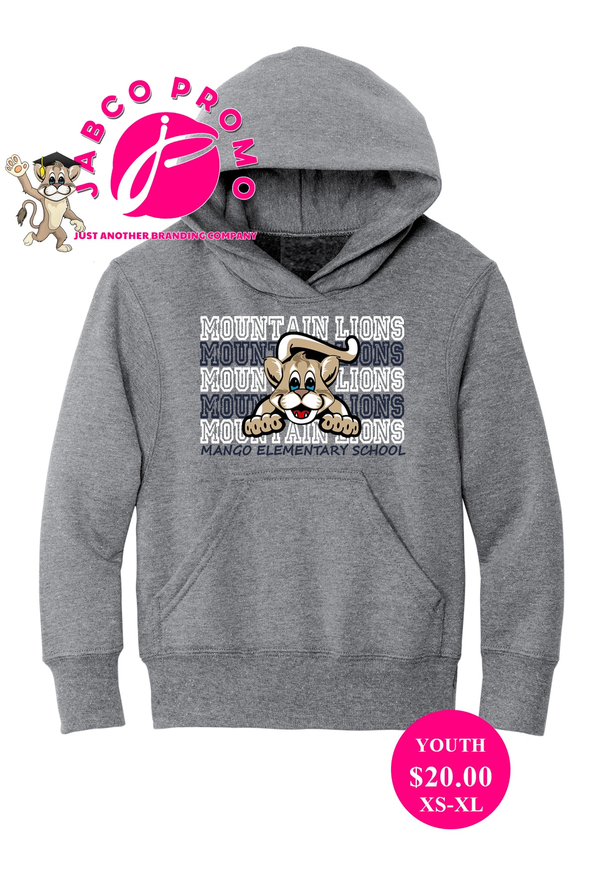 A youth pouncing hoodie