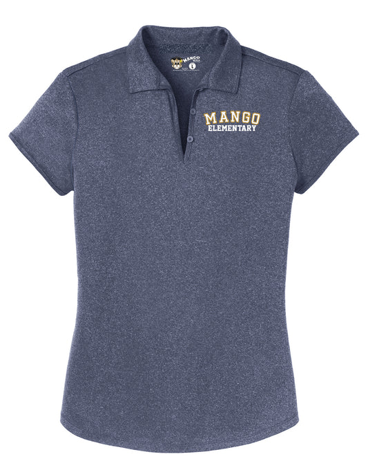Ladies Heather Polo Navy
