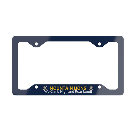 Climb High! License Plate Holder