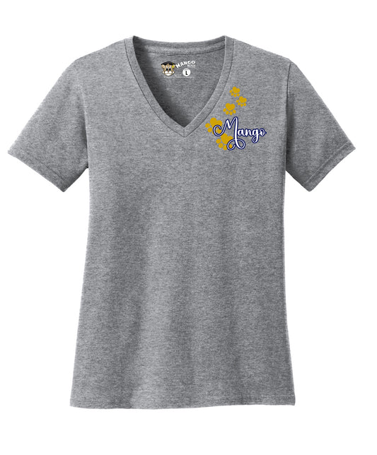 #1 Ladies V-neck Gray